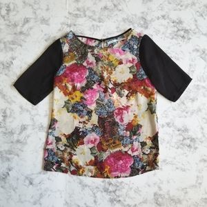 Urban Outfitter Kimchi Blue Floral Print Blouse Sz S